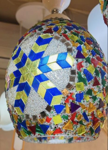صنایع دستی بلور آویز خربزه ای